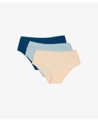 Lot de 3 shorties John bleu canard