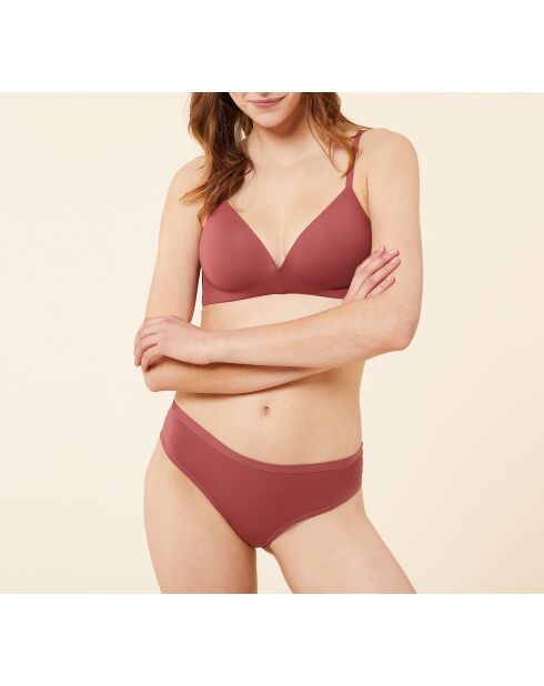 Reggiseno senza ferretto in terracotta Pure 360 We Care