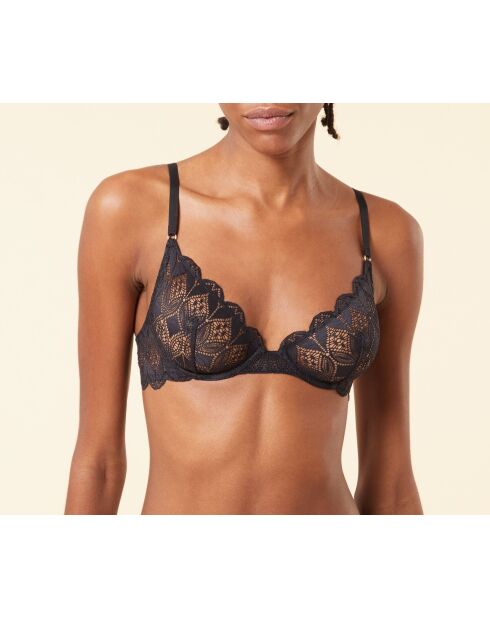 Himmelschwarzer BH mit Bügel