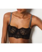 Sujetador negro Mystère con aros