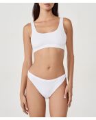 Sujetador blanco sin aros Cotton 360