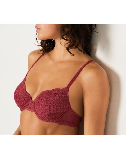 Soutien-gorge avec armatures n°4 Idole bordeaux grenat