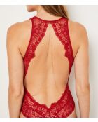 Body intero rosso senza ferretto La Chamade