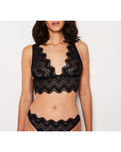 Sujetador negro sin aros Drama