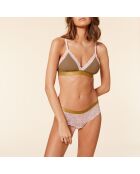 BH zonder beugel nr. 8 Ditsy khaki olive