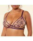 Sujetador sin aros morado Fougue