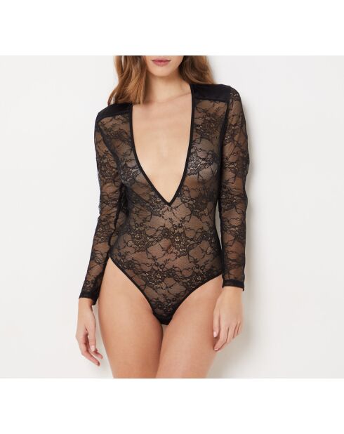 Epatant zwarte romper uit één stuk zonder beugel