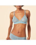 Prächtiger blauer Bügel-BH