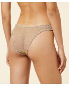 Perizoma Amber Shiny W22 color sabbia