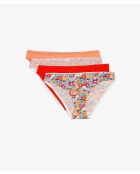 Set de 4 calzoncillos Selma Scarlet naranjas