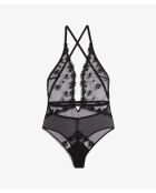 Body une pièce sans armatures Tendresse noir