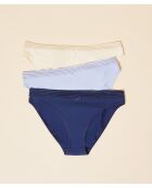 Set van 3 marine Jack Lace slips