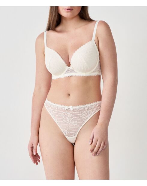 Sujetador Panama en color crudo con aros n° 5