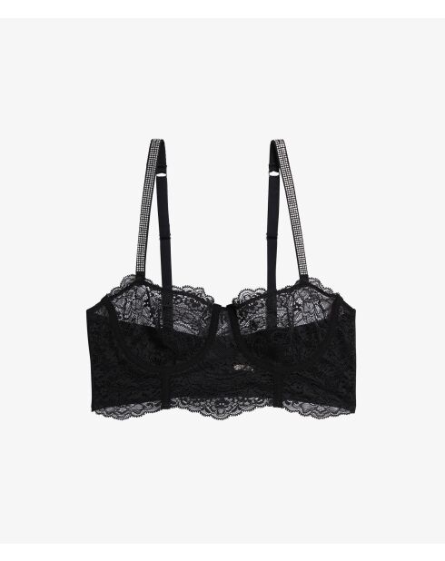 Sujetador negro Mystère con aros