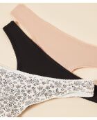 Set di 3 tangas Tona nere