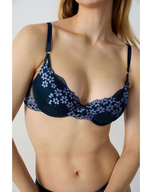 Sujetador con aros Nº 4 Suntuoso azul medianoche