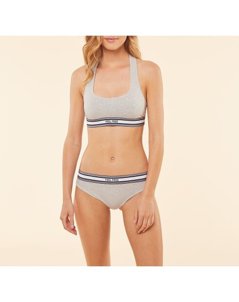 Braguitas Run de color gris claro