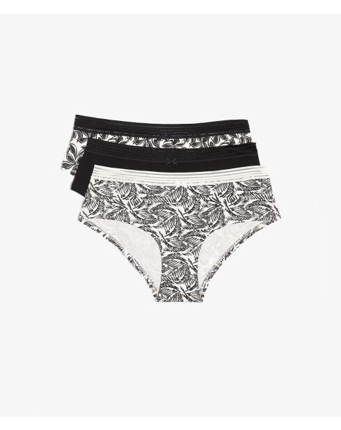 Pack de 3 pantalones cortos negros de Cory Black