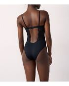 Success schwarzer, einteiliger Bügelbody