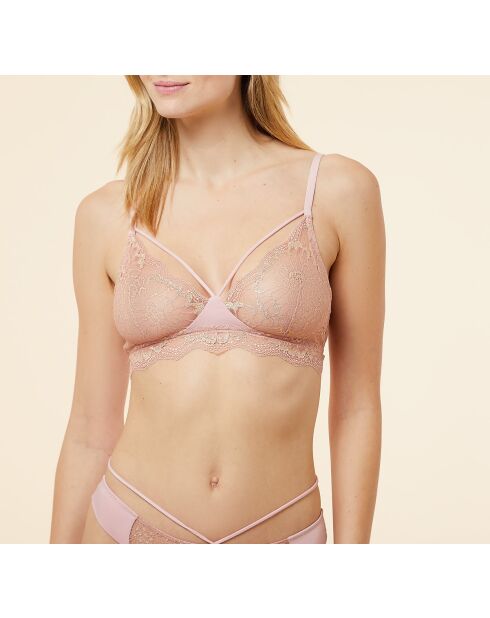 Reggiseno senza ferretto rosa Karat