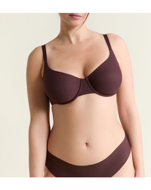 Pure Fit BH mit Bügel, schokoladenbraun