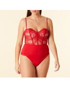 Body de una sola pieza sin cables, conjunto rojo