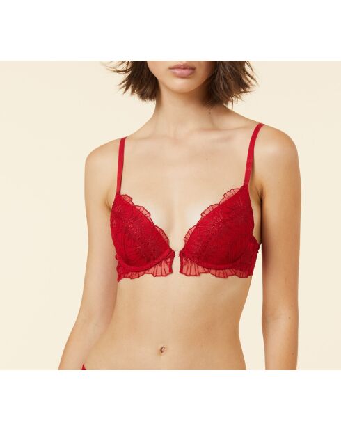 Push-up-BH mit Bügel Nr. 2, roter Schirm