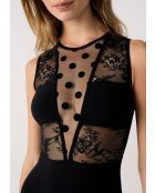 Body une pièce sans armatures Love Affair noir