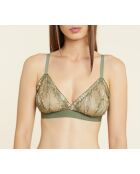 Louange Mesh kaki olijfkleurige bh zonder beugel