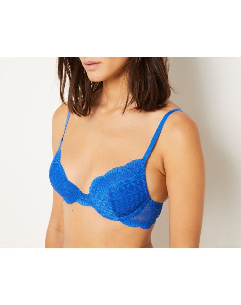 Idole indigofarbener Push-up-BH mit Bügel Nr. 2