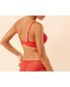 Soutien-gorge push-up avec armatures n°2 Sublime We Care grenadine