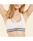 Sujetador sin aros Run rosa empolvado