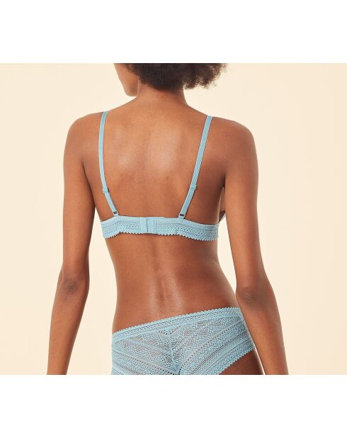 Prächtiger blauer Bügel-BH