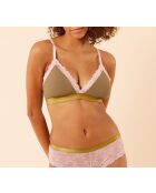 BH zonder beugel nr. 8 Ditsy khaki olive