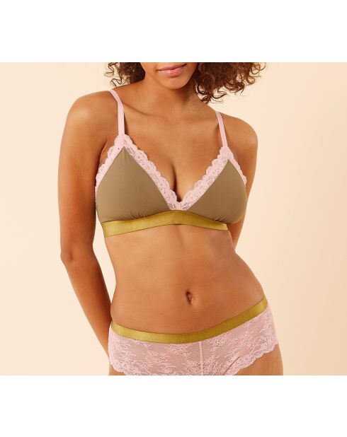 BH zonder beugel nr. 8 Ditsy khaki olive