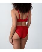 Panama-rode bh met beugel nr. 5