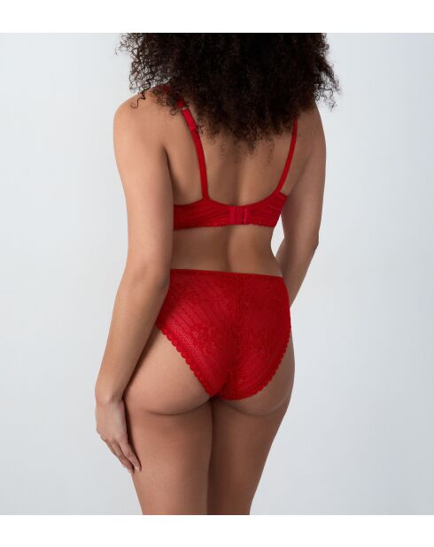 Panama-rode bh met beugel nr. 5