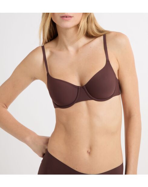 Pure Fit BH mit Bügel, schokoladenbraun