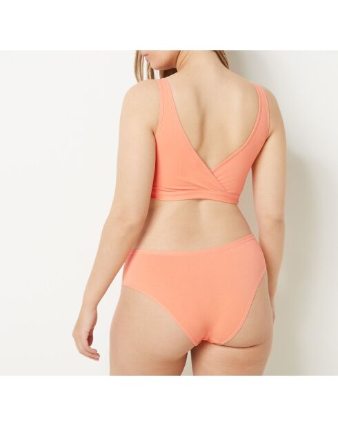 Shorty 360 coral in cotone