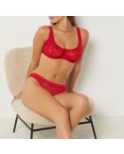 Debby Burgunderfarbenes Granathöschen in Übergröße