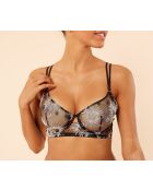 Sujetador negro con aros Filante