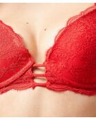 Sujetador push-up con aros nº 2, conjunto rojo