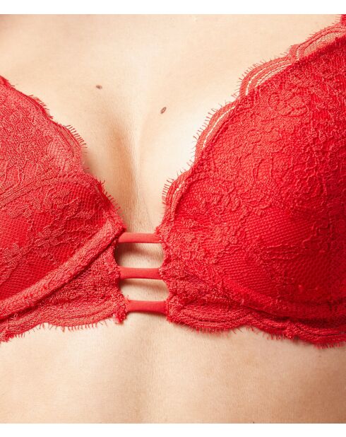 Sujetador push-up con aros nº 2, conjunto rojo