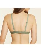 Louange Mesh kaki olijfkleurige bh zonder beugel