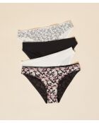 Set de 4 braguitas Sevgi negras