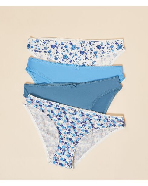 Set de 4 braguitas Sevda azules