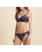 Panama-marineblauwe bh met beugel