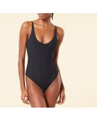 Perfecte zwarte katoenen bodysuit uit één stuk zonder beugel