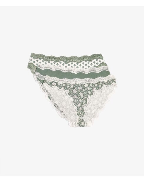 Pack de 3 calzoncillos Lolla Vert De Gris caqui oliva