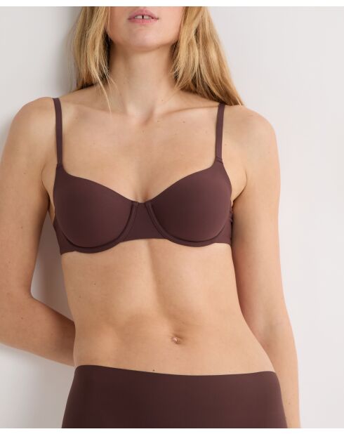 Pure Fit BH mit Bügel, schokoladenbraun